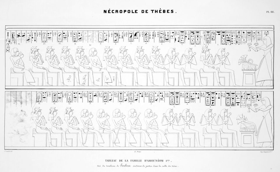 Tomb of Khabekhet, Prisse, Monuments, plate 3