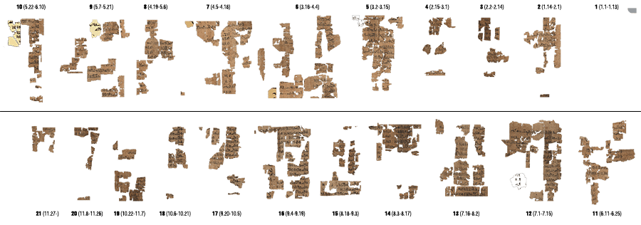 Figure 2: Rough approximation of the vorlage of the Turin king list