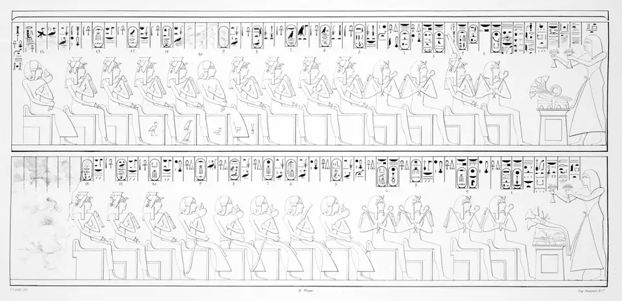 Tomb of Khabekhet, Prisse, Monuments, plate 3