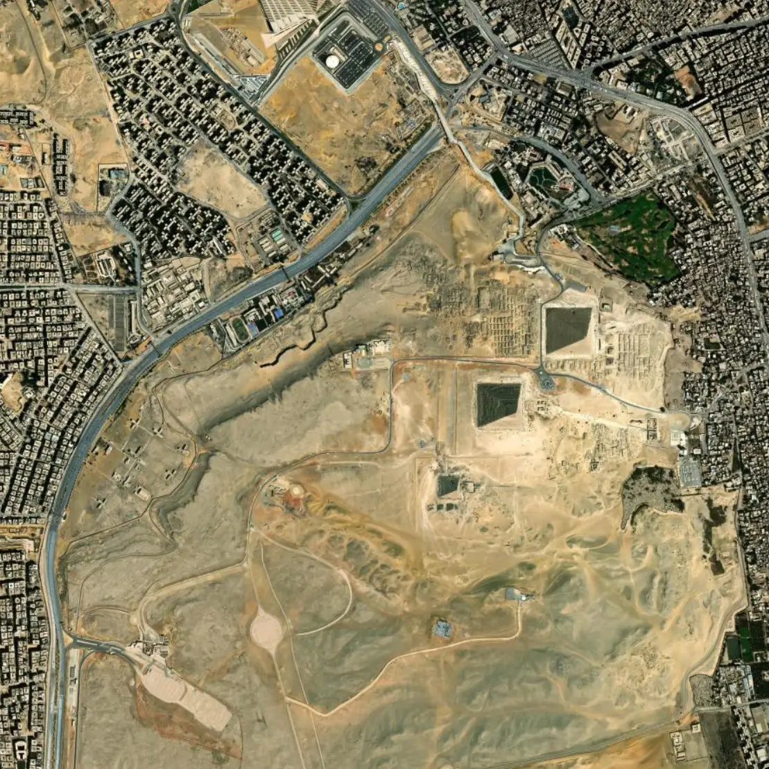 Giza satellite view 2026