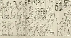 Medinet Habu king list 1837