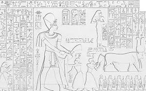 Ramesseum king list 1849 by Lepsius