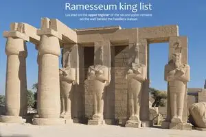 Map to the Ramesseum king list