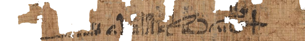 photo of the hieratic text