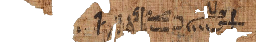 photo of the hieratic text