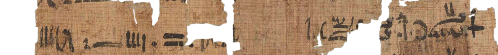 photo of the hieratic text