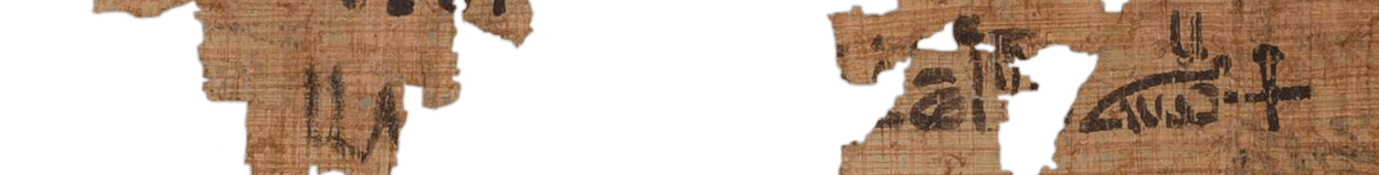 photo of the hieratic text