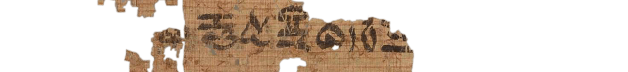 photo of the hieratic text