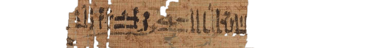 photo of the hieratic text