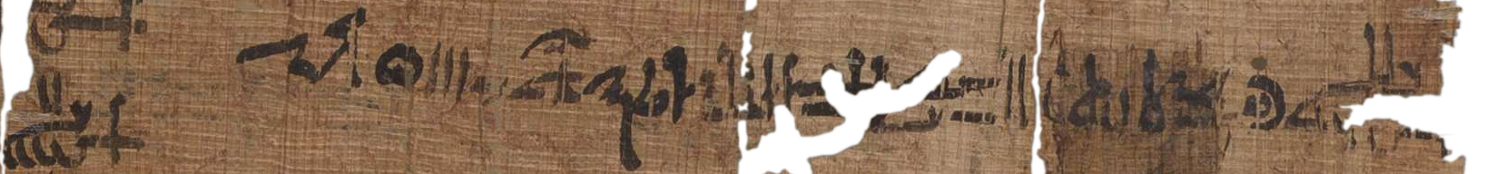 photo of the hieratic text