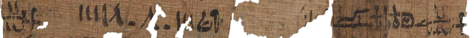 photo of the hieratic text