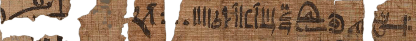 photo of the hieratic text