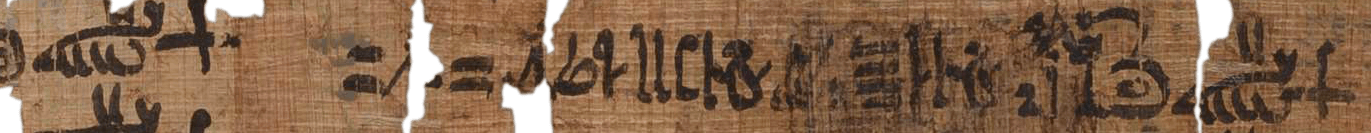 photo of the hieratic text