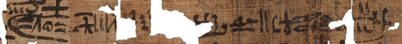 photo of the hieratic text