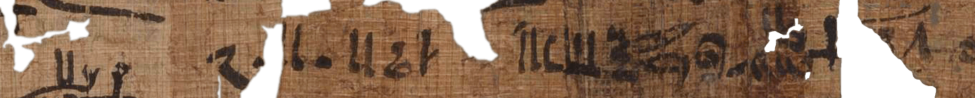 photo of the hieratic text