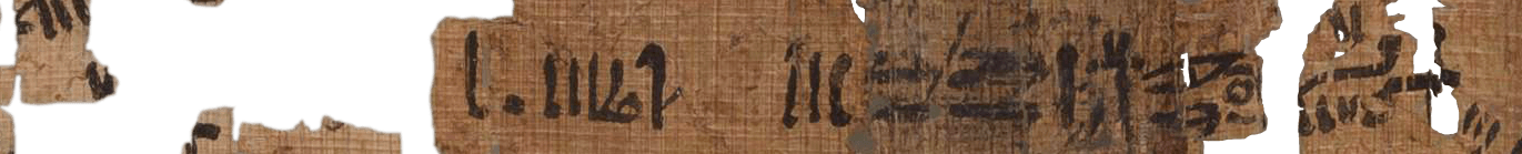 photo of the hieratic text