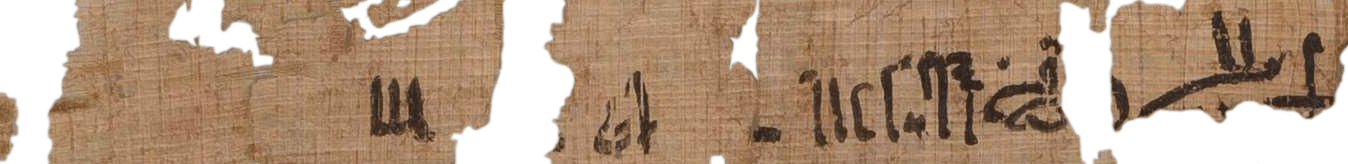 photo of the hieratic text