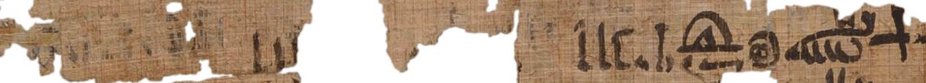 photo of the hieratic text