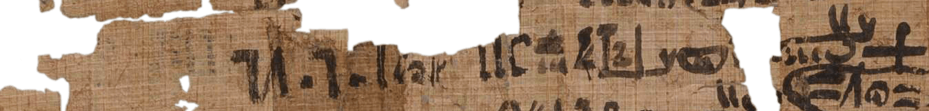 photo of the hieratic text