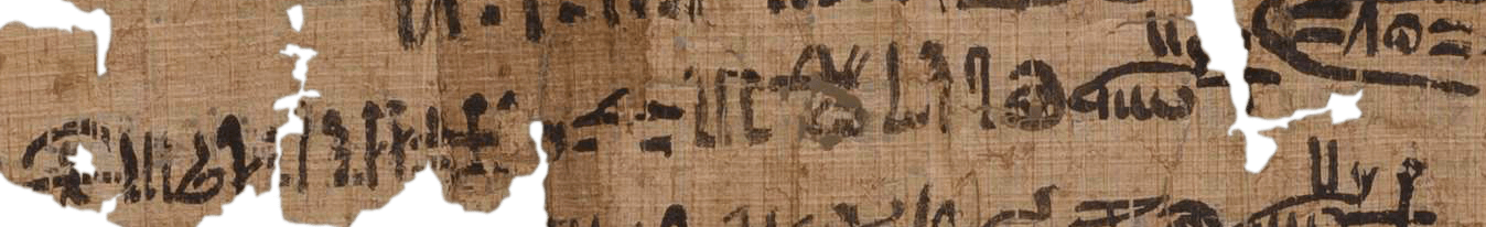 photo of the hieratic text