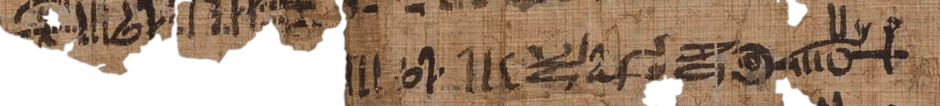 photo of the hieratic text