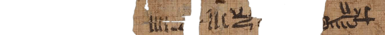 photo of the hieratic text