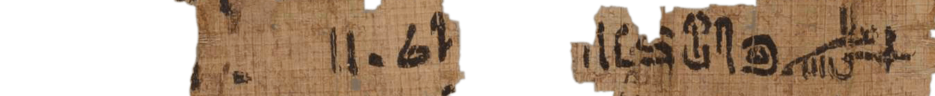 photo of the hieratic text