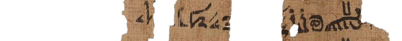 photo of the hieratic text