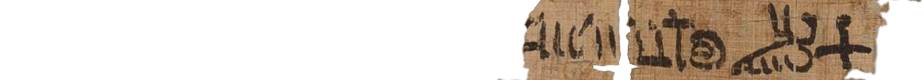 photo of the hieratic text