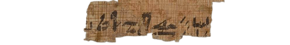 photo of the hieratic text