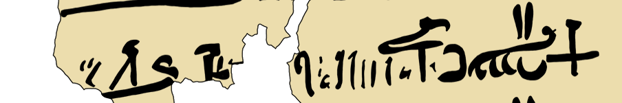 facsimile of the hieratic text