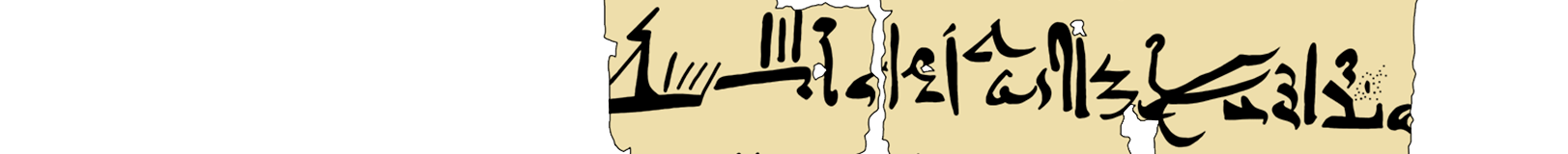 facsimile of the hieratic text