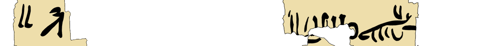 facsimile of the hieratic text