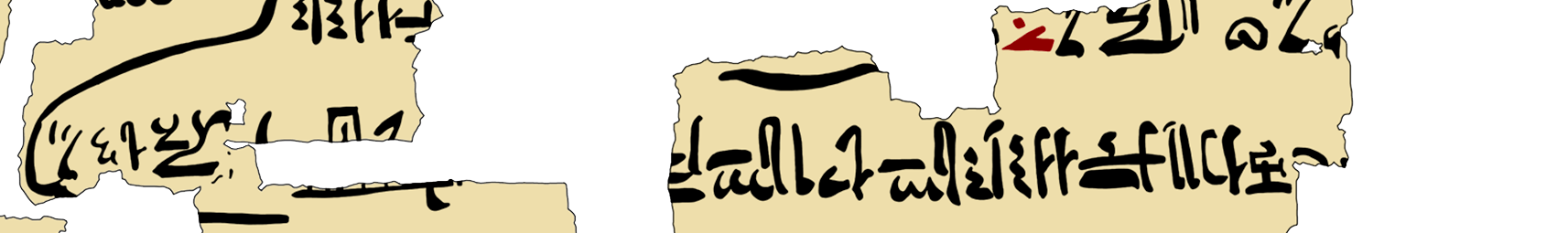 facsimile of the hieratic text