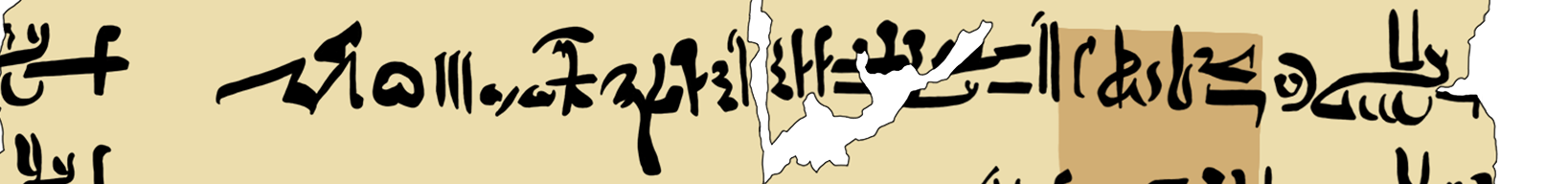 facsimile of the hieratic text