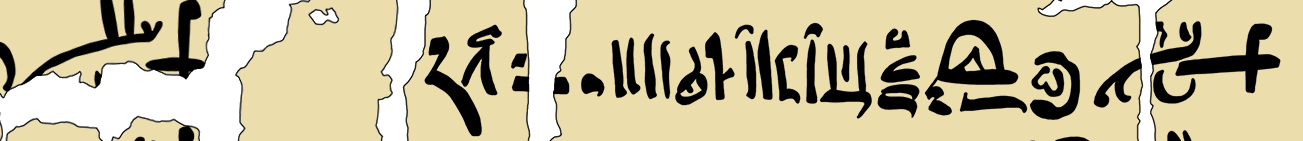 facsimile of the hieratic text