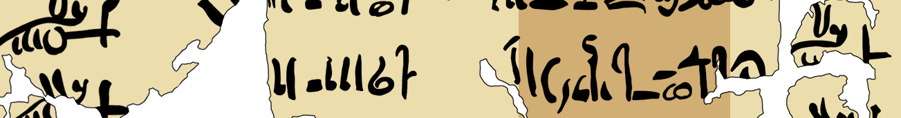 facsimile of the hieratic text