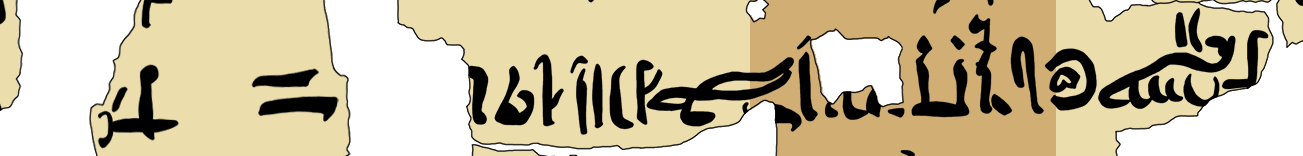 facsimile of the hieratic text