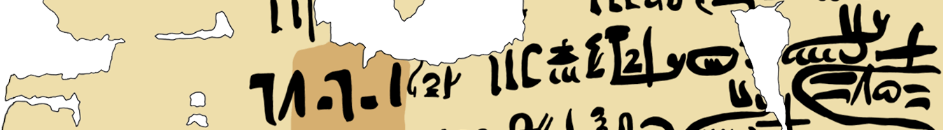 facsimile of the hieratic text