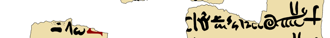 facsimile of the hieratic text