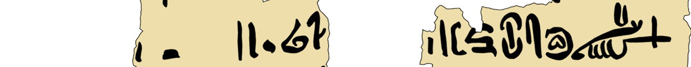 facsimile of the hieratic text